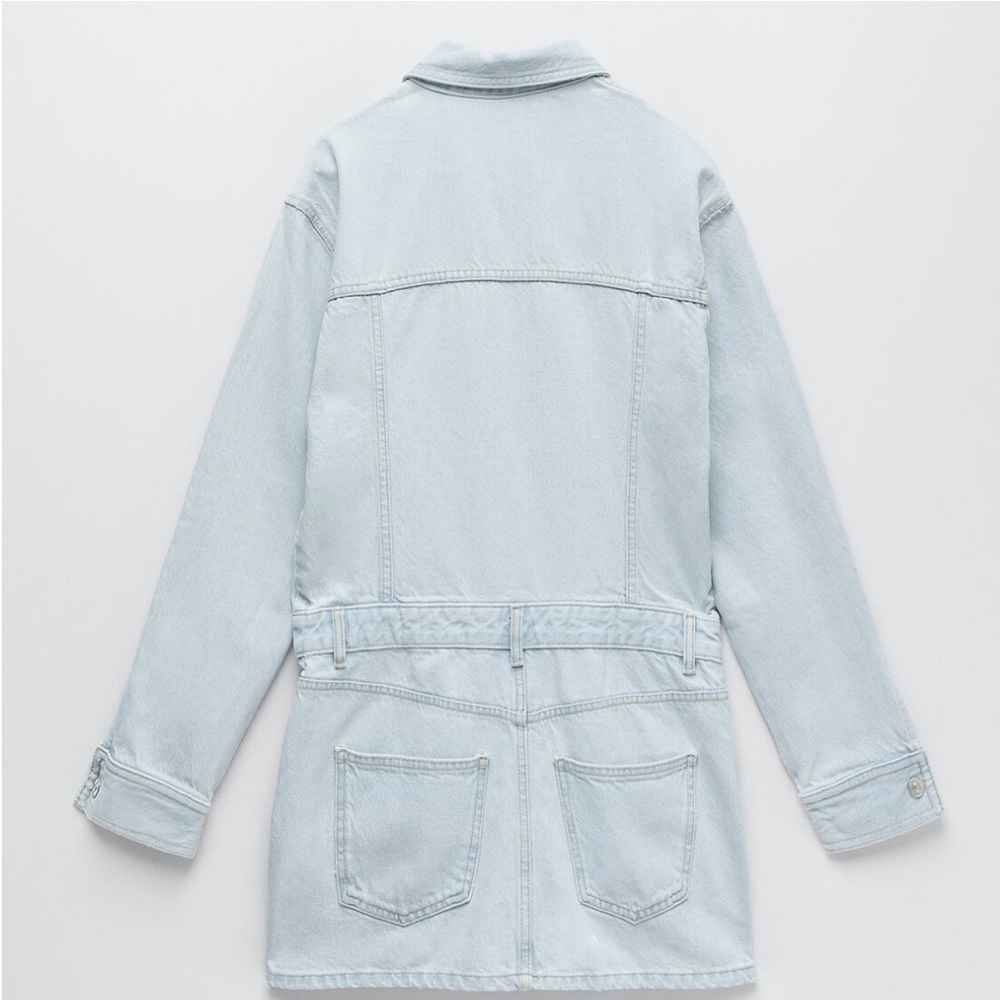 ZARA NWT Denim Dress - Picture 7 of 13
